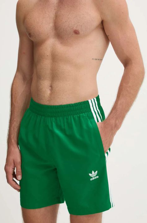 Kratke hlače za kupanje adidas Originals boja: zelena, IY1552