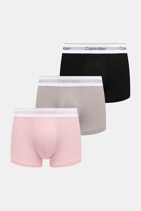Calvin Klein Underwear boxeri 3-pack culoarea gri, 000NB3956A