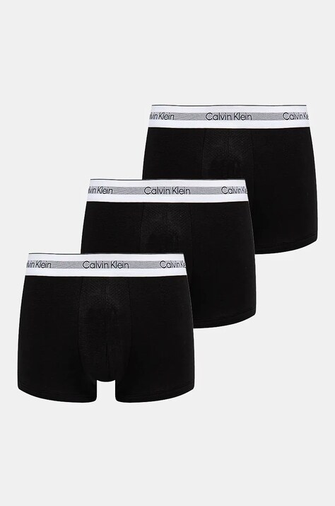 Calvin Klein Underwear boxeri 3-pack barbati, culoarea negru, 000NB3956A