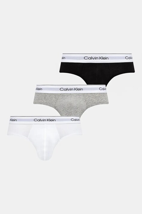 Calvin Klein Underwear slip 3-pack barbati, culoarea alb, 000NB3962A