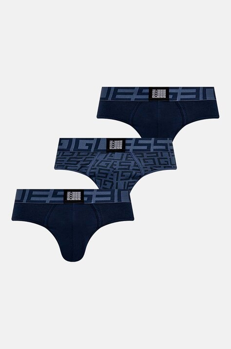 Guess slip 3-pack barbati, culoarea albastru marin, U4RG02.K6YW0
