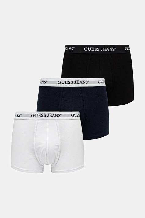 Boxerky Guess Jeans 3-pack pánské, černá barva, M4BZ48 K6YW1