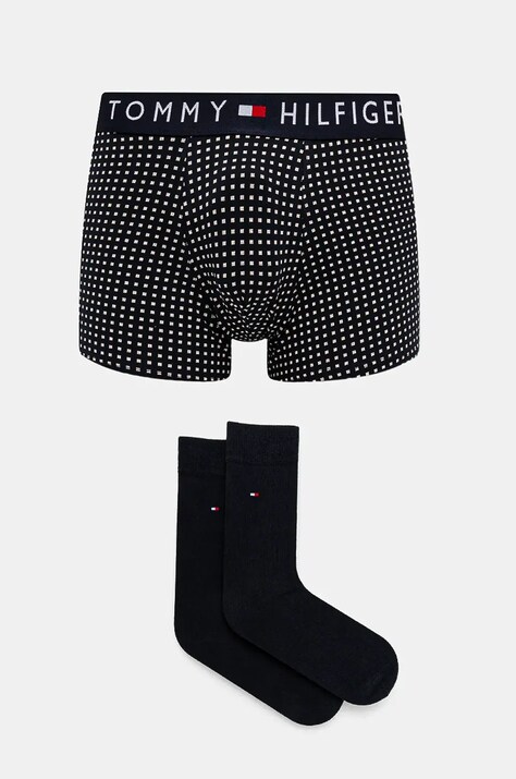 Tommy Hilfiger boxeri si sosete barbati, culoarea albastru marin, UM0UM02900