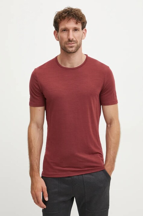 Функциональная футболка Icebreaker Merino 150 Anatomica цвет бордовый IB10303301C1