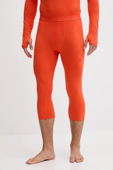 Peak Performance legginsy funkcyjne Spirit kolor pomarańczowy G79894