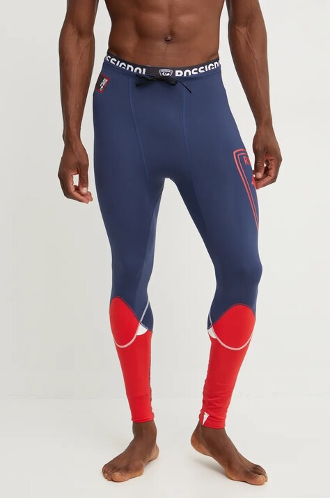Rossignol jambiere funcționale Infini Compression culoarea albastru marin, RLMMU04