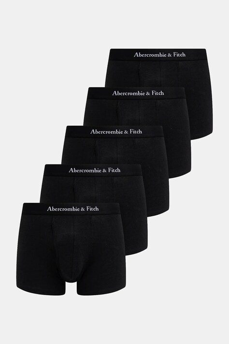 Boxerky Abercrombie & Fitch 5-pack pánské, černá barva, KI114-4006