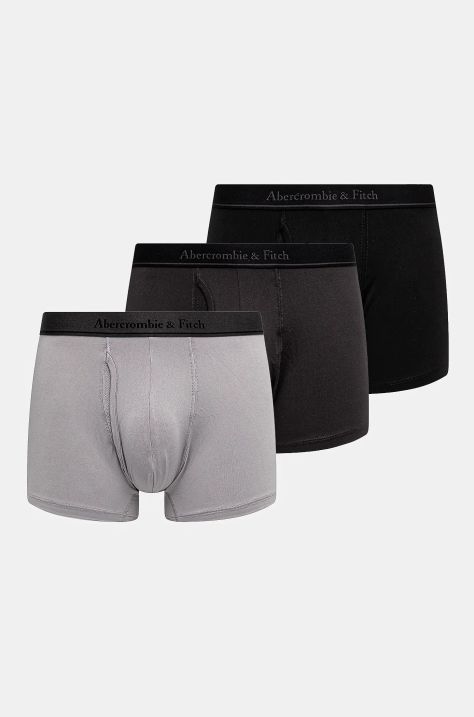 Boksarice Abercrombie & Fitch 3-pack moške, bež barva, KI114-4013