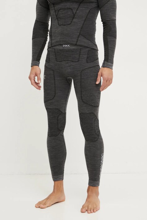 X-Bionic legginsy funkcyjne Symbio Merino kolor szary YPP2W24M