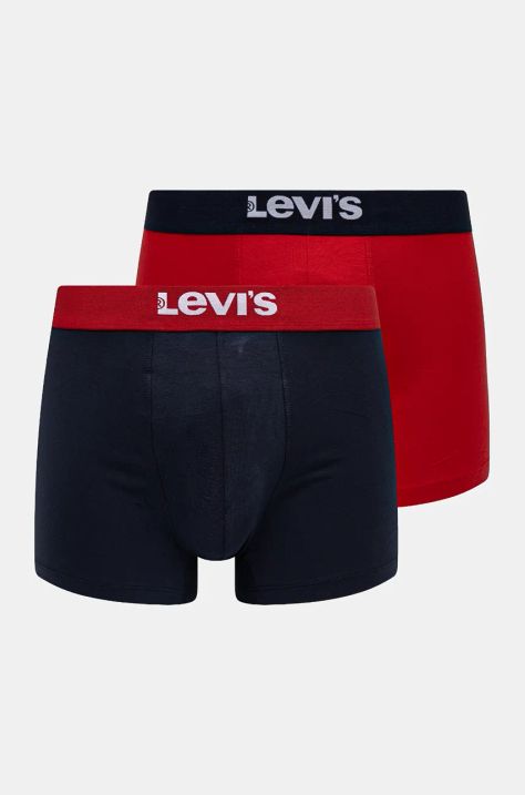 Bokserice Levi's 2-pack za muškarce, boja: crvena, 37149-1004