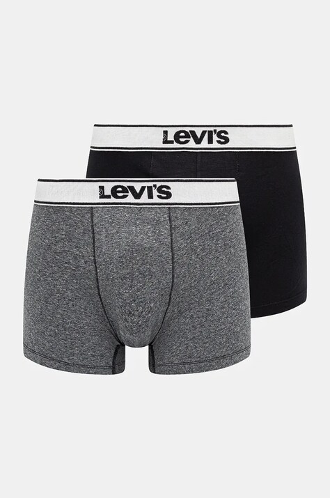 Levi's boxeri 2-pack barbati, culoarea negru, 37149-0959