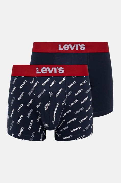 Levi's boxeri 2-pack barbati, culoarea albastru marin, 37149-0973