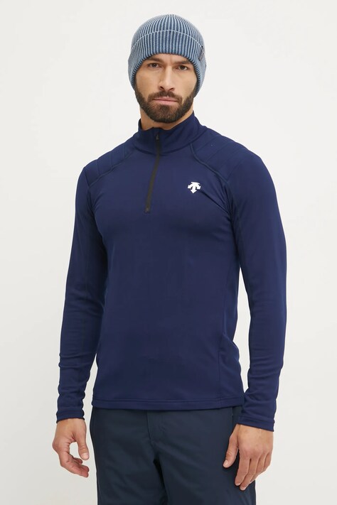 Descente longsleeve funcțional Shoulder Trim culoarea albastru marin, DWMYGB21