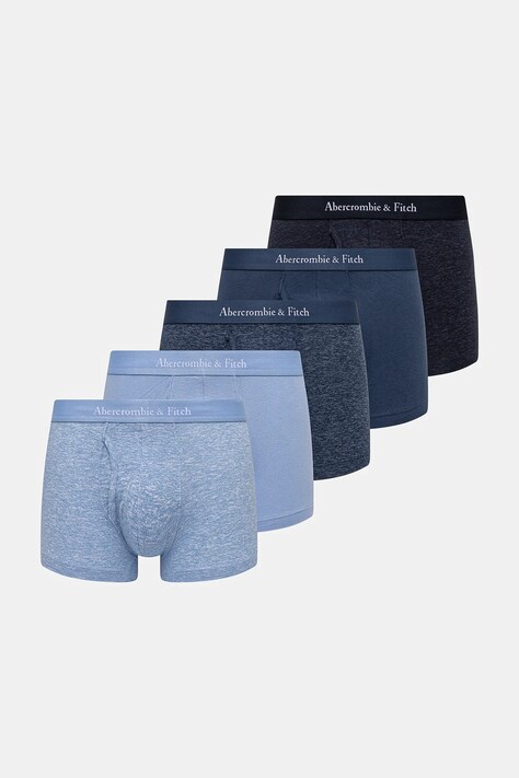 Boxerky Abercrombie & Fitch 5-pack pánské, modrá barva, KI114-4017