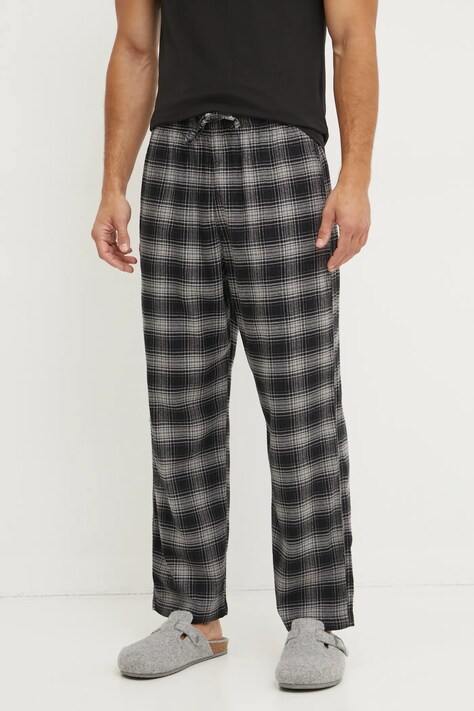 Spodnji del pižame Hollister Co. moški, črna barva, KI313-4028