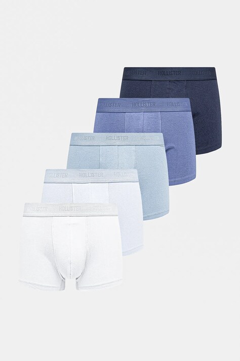 Μποξεράκια Hollister Co. 5-pack χρώμα: ναυτικό μπλε, KI314-4004