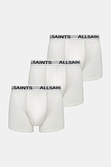 Boxerky AllSaints 3-pack bílá barva, 43ASM493454TD