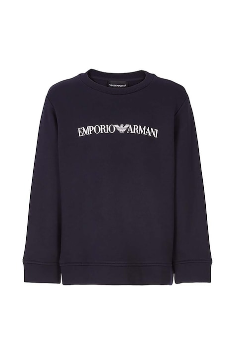 Emporio Armani bluza copii culoarea albastru marin, cu imprimeu, 8N4MR6 1JRIZ
