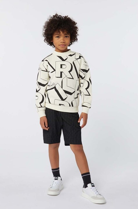 Karl Lagerfeld bluza copii culoarea bej, modelator, Z30251
