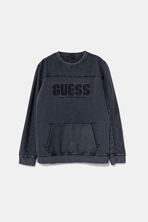 Otroški bombažen pulover Guess mornarsko modra barva, L4BQ23 KAD74