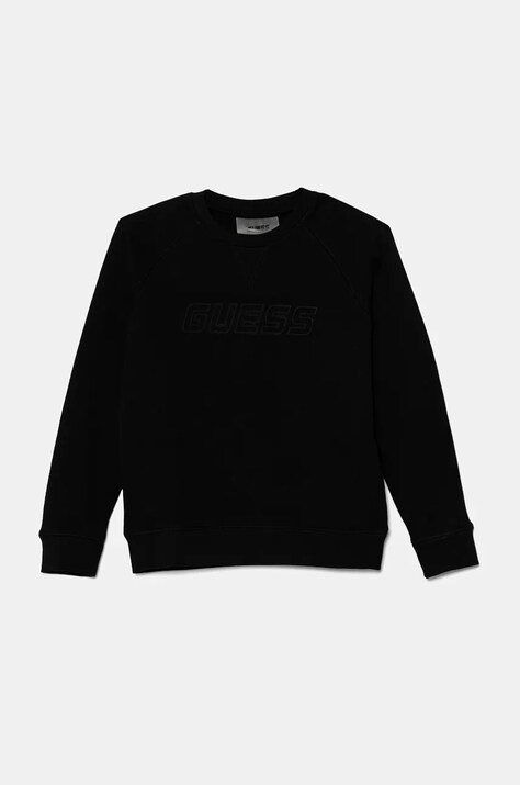 Guess bluza copii culoarea negru, cu imprimeu, L4BQ31 KAIJ1