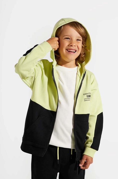 Coccodrillo felpa in cotone bambino/a colore verde con cappuccio WORLD OF PIXEL BOY KIDS