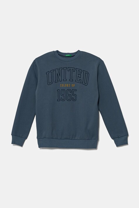 Dětská mikina United Colors of Benetton fialová barva, vzorovaná, 3EB5C10KS