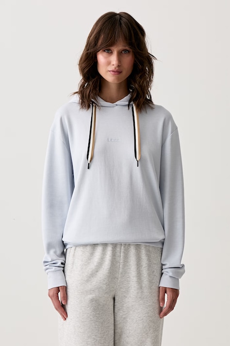 BOSS loungwear mikina dámská CP Stripe Hoodie fialová 50524760