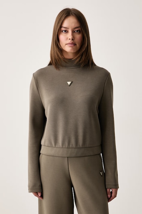 Guess Bluza damska OLYMPE zielona V4YQ05 KCAY2