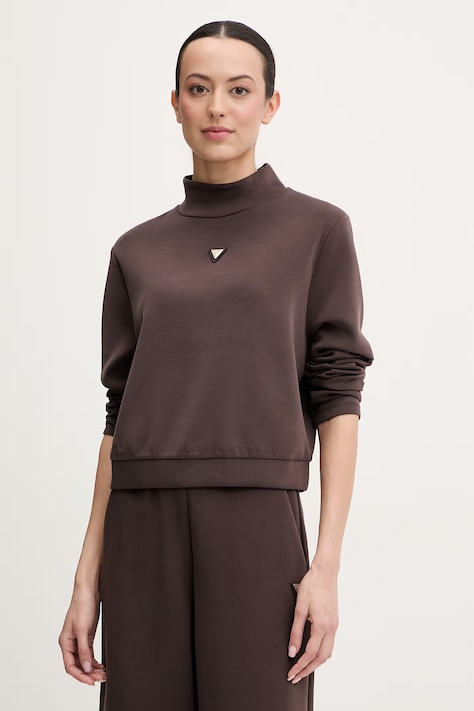 Guess bluză OLYMPE culoarea bej, uni, V4YQ05 KCAY2