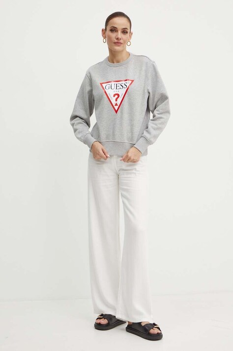 Кофта Guess — AW24-BLD02R, сірий — фото 2