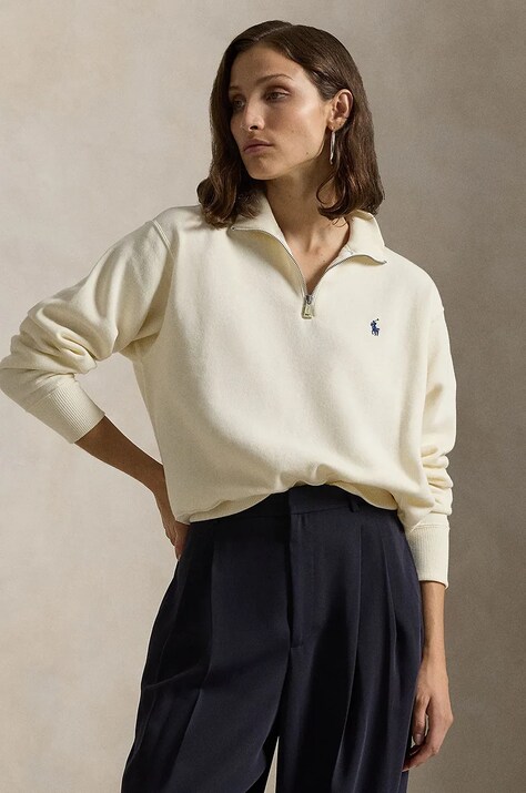 Pulover Polo Ralph Lauren ženski, bež barva, 211851659