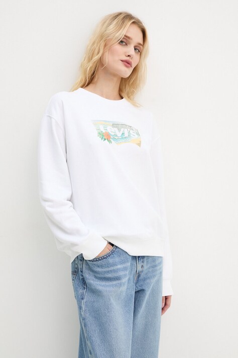 Levi's bluza femei, culoarea alb, neted, A8800