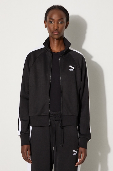 Кофта Puma Iconic T7 Track Jacket женская цвет чёрный узор 627994