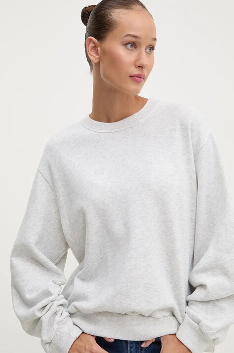 Dukserica Hollister Co. za žene, boja: siva, melanž, KI352-4136