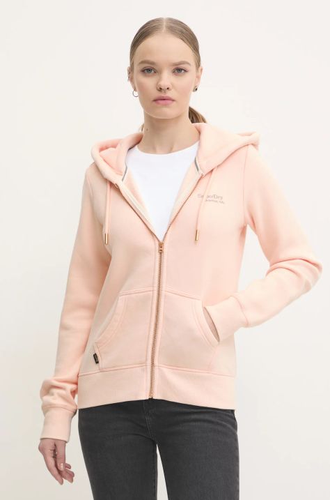 Superdry felpa donna colore rosa con cappuccio W2012047A-YU4