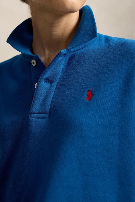 Polo Ralph Lauren bluza damska z bawełną granatowa 211947966