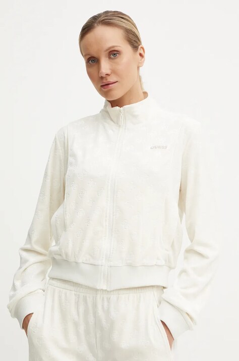 Guess bluza KRISSY femei, culoarea bej, modelator, V4BQ04 KCHS2
