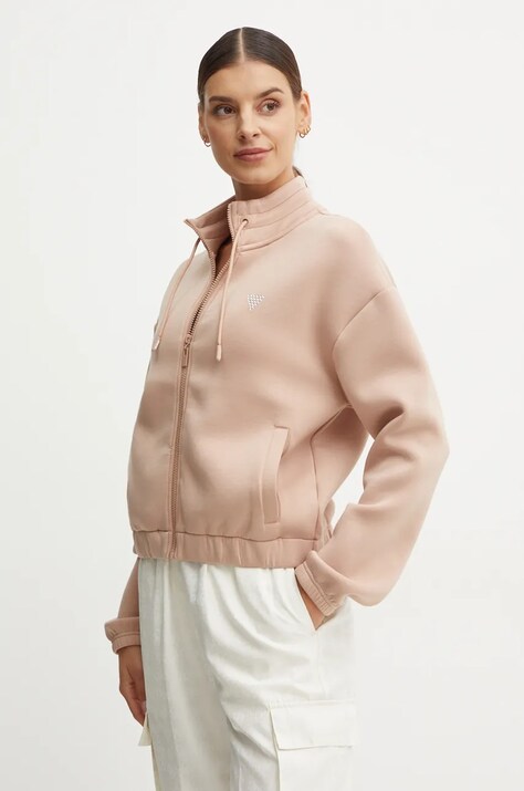 Guess bluza CECILIA femei, culoarea maro, cu imprimeu, V4BQ14 K7UW2