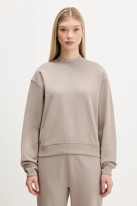 HUGO felpa in cotone donna colore rosa  50527463