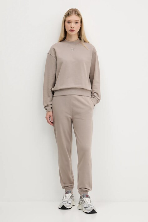 HUGO кофта жіноча бавовняна Daxandria — AW24-BLD0RM, бежевий — фото 2