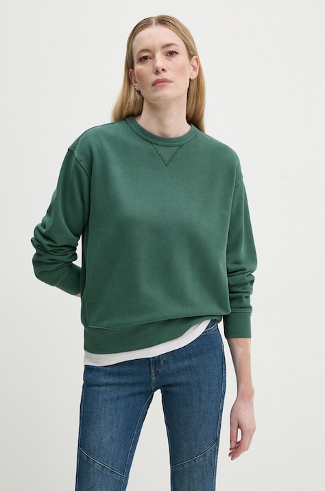Levi's hanorac de bumbac femei, culoarea verde, melanj, A8789