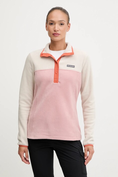 Columbia bluza sportowa Benton Springs kolor beżowy wzorzysta 2085651