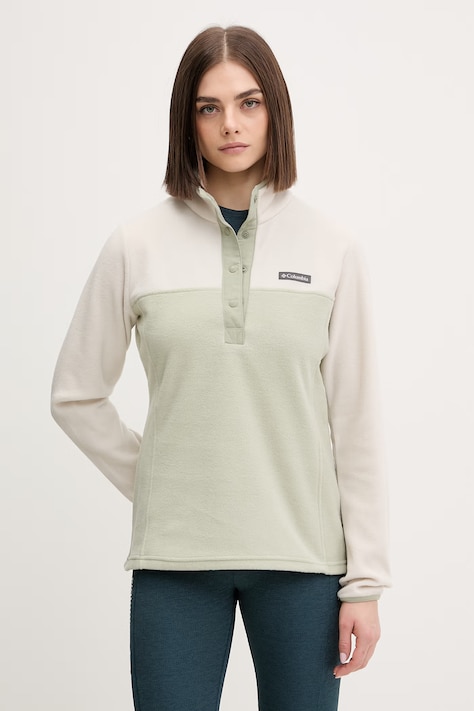 Columbia bluza sportowa Benton Springs kolor zielony wzorzysta 2085651