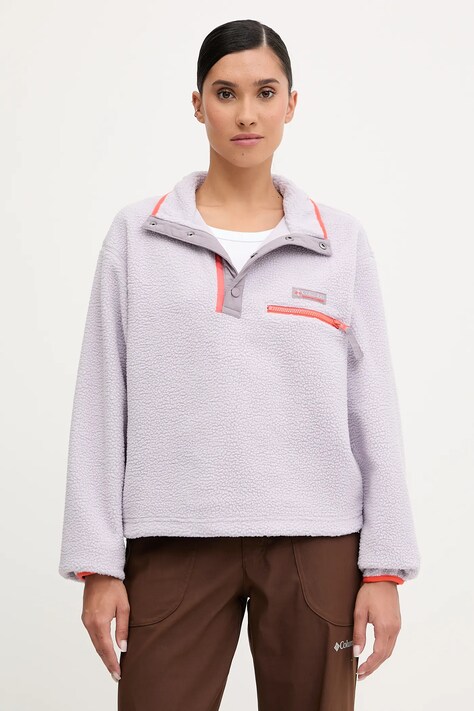 Columbia bluza sportowa Helvetia kolor fioletowy gładka 2092231
