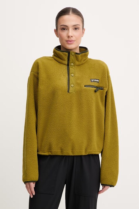 Columbia bluza sportowa Helvetia kolor zielony gładka 2092231