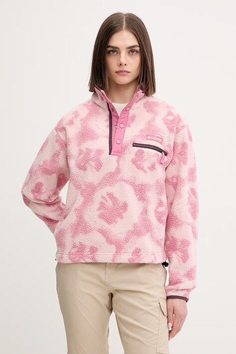Columbia bluza sportowa Helvetia kolor różowy wzorzysta 2098501