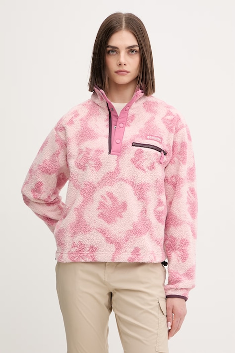 Columbia bluza sportowa Helvetia kolor różowy wzorzysta 2098501