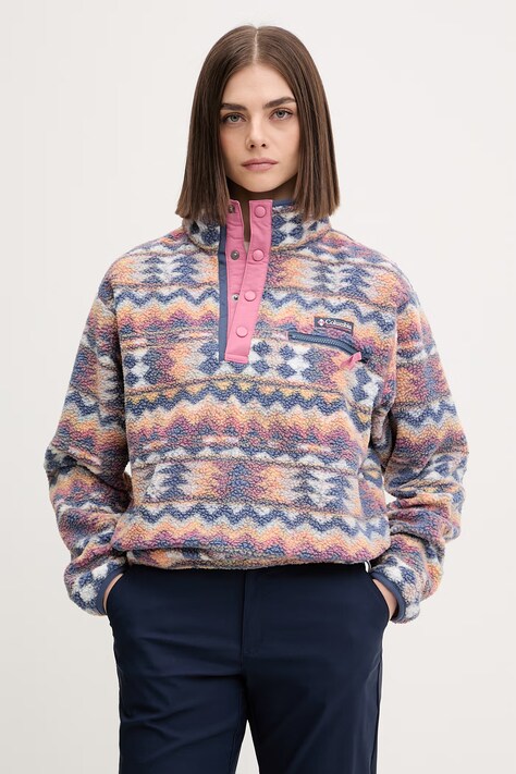 Columbia bluza sportowa Helvetia kolor niebieski wzorzysta 2098501