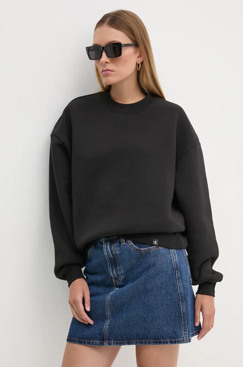 Pulover Calvin Klein Jeans ženski, črna barva, J20J224656